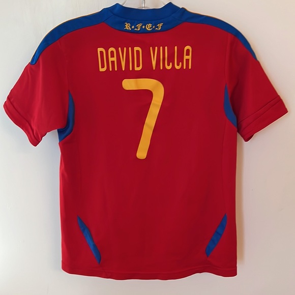 🌟🌟RARE🌟🌟 2010 FIFA WORLD CHAMPIONS Official David Villa Soccer Jersey - Picture 2 of 10